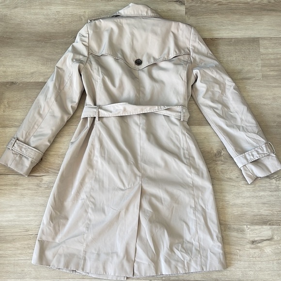 Calvin Klein Trench Coat Lined Water Resistant Tan Women's Size S - Picture 6 of 11